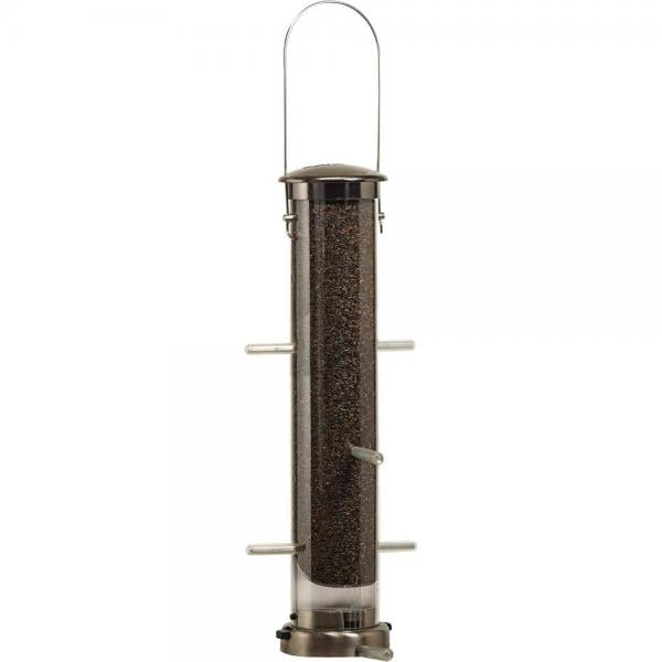 Thistle Tube Medium Brushed Nickel Quick Clean Base
