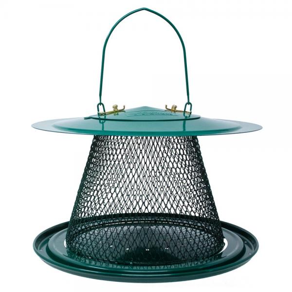Green Collapsible Mesh Feeder with Tray