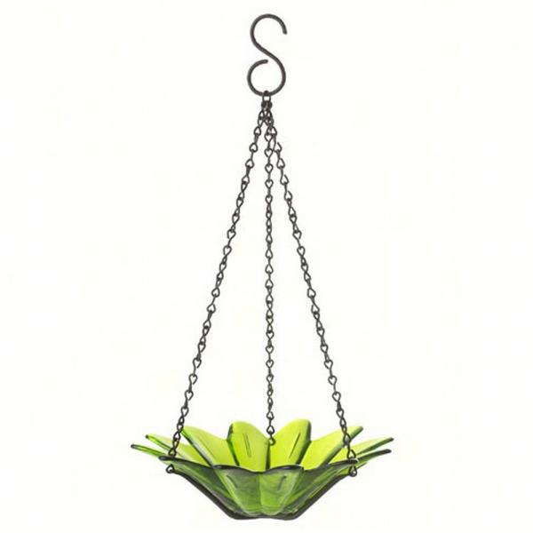 8 Inch Lime Daisy Bird Feeder