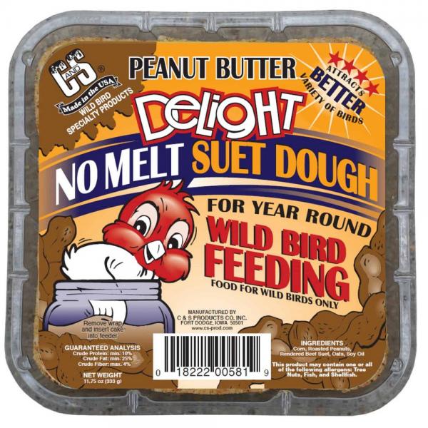 Peanut Butter Delight No Melt Suet Dough Plus Freight