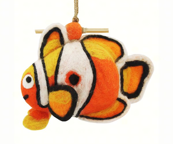 Clown Fish Felt Bird House