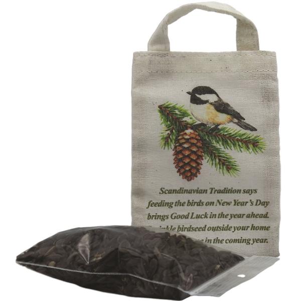 Chickadee Bird Seed Gift Bag - Includes Seed Package