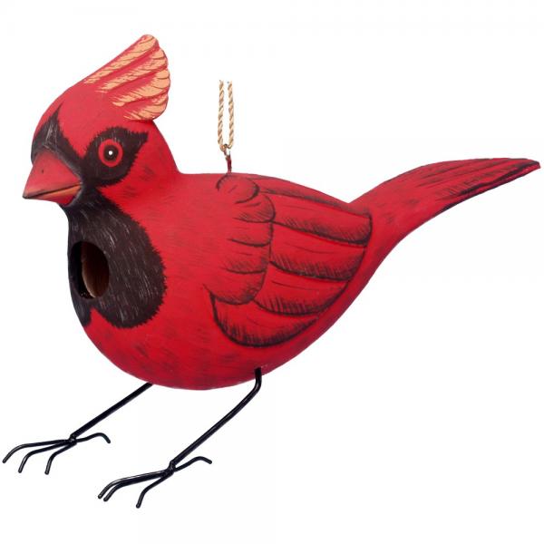 Cardinal Bird House