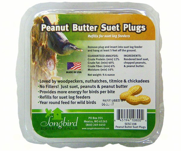 Songbird Suet Plugs Peanut