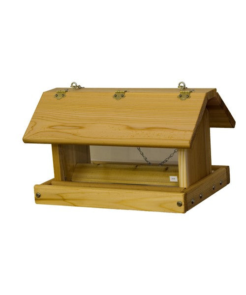 Medium Hanging Hopper Feeder with perforated plastic floor