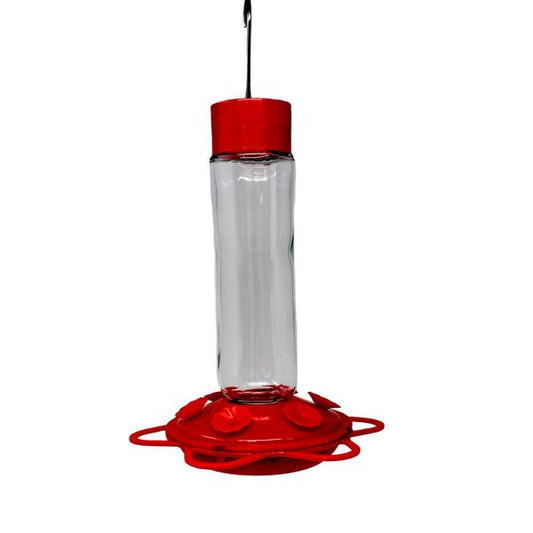 Glass Bottle 10oz Hummingbird Feeder