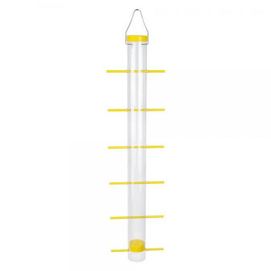 Yellow Single Tube Finch Feeder