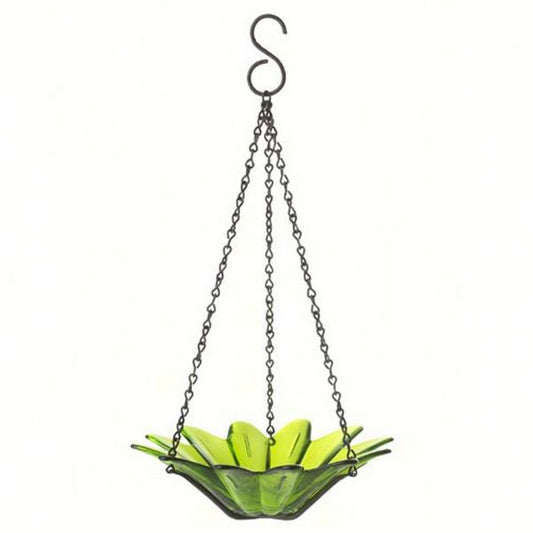 8 Inch Lime Daisy Bird Feeder