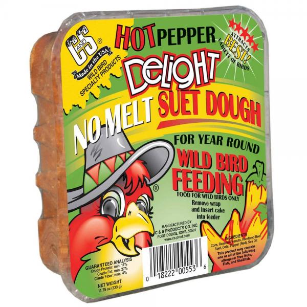 13.5 oz. Hot Pepper Delight No Melt Suet Dough Plus Freight