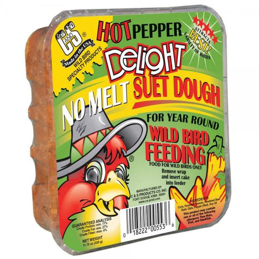 13.5 oz. Hot Pepper Delight No Melt Suet Dough Plus Freight