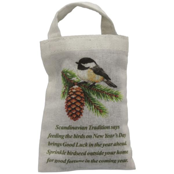 Chickadee Bird Seed Gift Bag (seed not included)