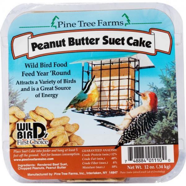 12oz Peanut Butter Suet Cake Plus Freight