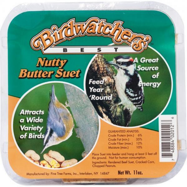 11 oz Birdwatcher's Best Nutty Butter Suet Plus Freight