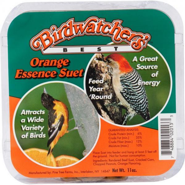 11 oz Birdwatcher's Best Orange Essence Suet Plus Freight