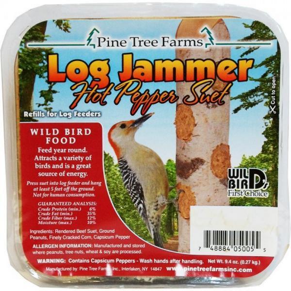 9.4 oz Log Jammers Hot Pepper Suet 3 Pack Plus Freight