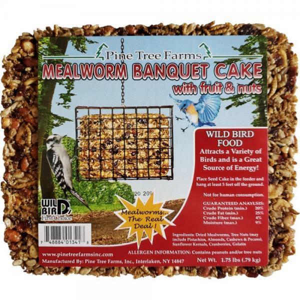 1.75 lbs Mealworm Banquet Large Seed Cake Plus Freight