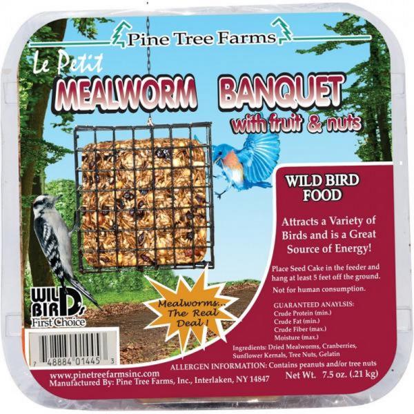 7.5oz Mealworm & Nut Banquet Seed Cake Plus Freight