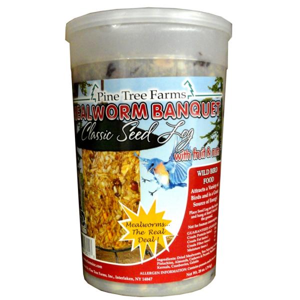 28oz Mealworm Banquet Classic Seed Log Plus Freight