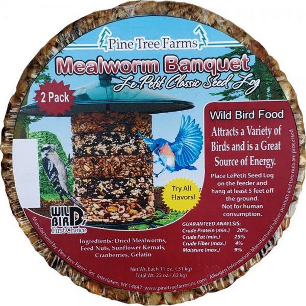 9oz Le Petit Mealworm Classic Seed Log 2 pack Plus Freight