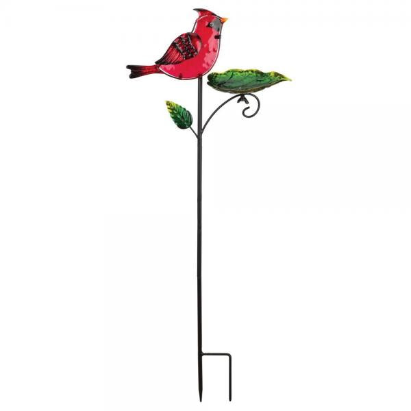 Bird Feeder Stake - Cardinal