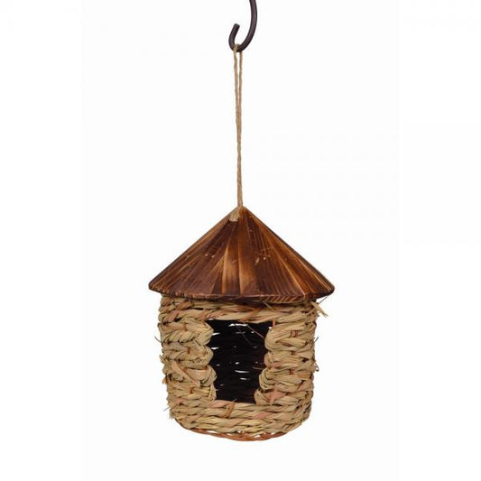 Large Hanging Grass Twine House with Roof