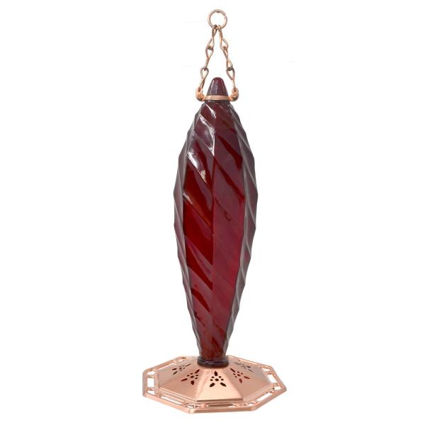 Crystal Spiral Glass Hummingbird Feeder