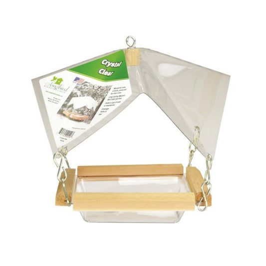 Crystal Clear 11 Inch Feeder with Cover