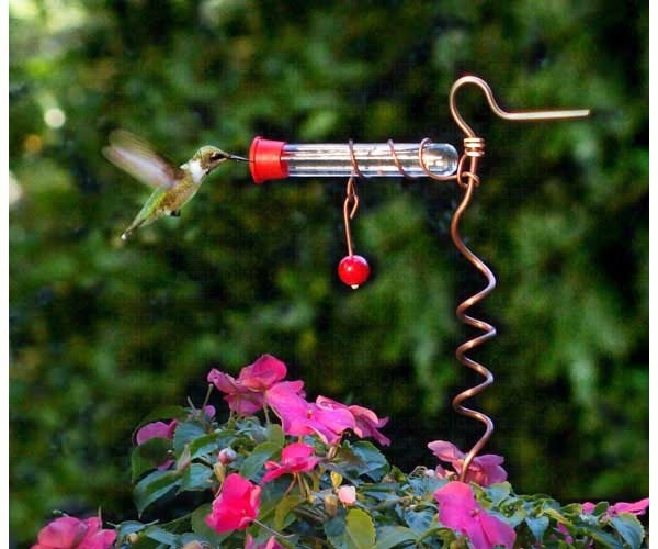 Flower Pot One Tube Feeder