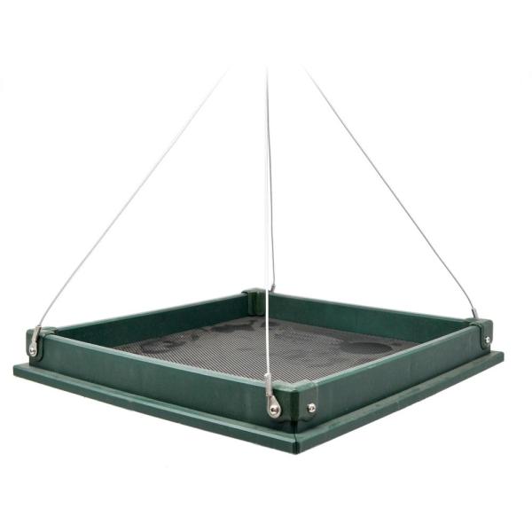 12.5 Inch Green Hanging Platform Feeder