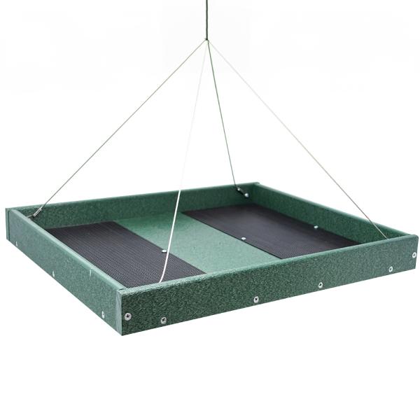 Large Green Hanging Platform Feeder