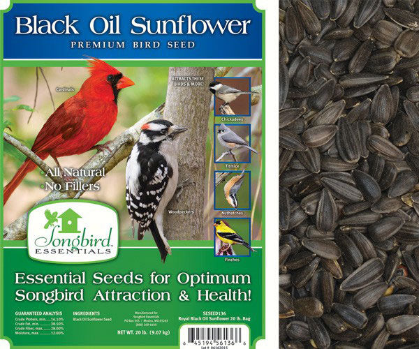 Songbird Black Oil Sunflower 5lb bag plus freight