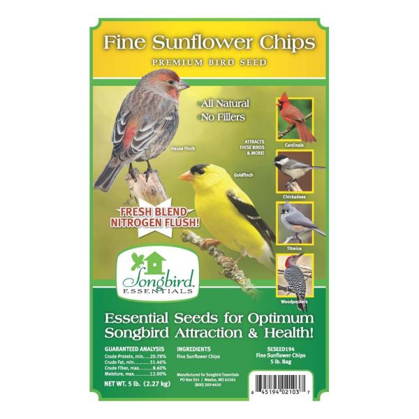 Fine Sunflower Chips 5 lb. plus freight