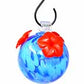 Shades of Blue Glass Hummingbird Feeder
